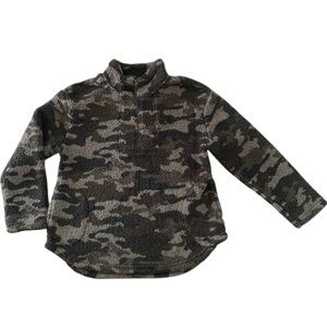 Koolaburra by UGG Brushed Back Sherpa Pullover Sage‎ Camo Size L
